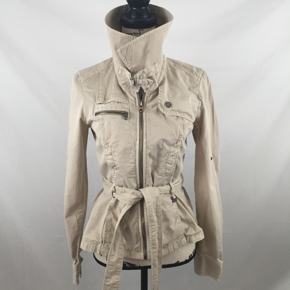 A|X ARMANI Sporty, Light-weight Jacket, Khaki Beige, Small - Picture 3 of 8